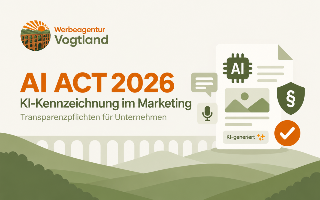 EU AI Act & KI-Kennzeichnungspflicht ab August 2026: Was Unternehmen im Marketing jetzt wissen müssen
